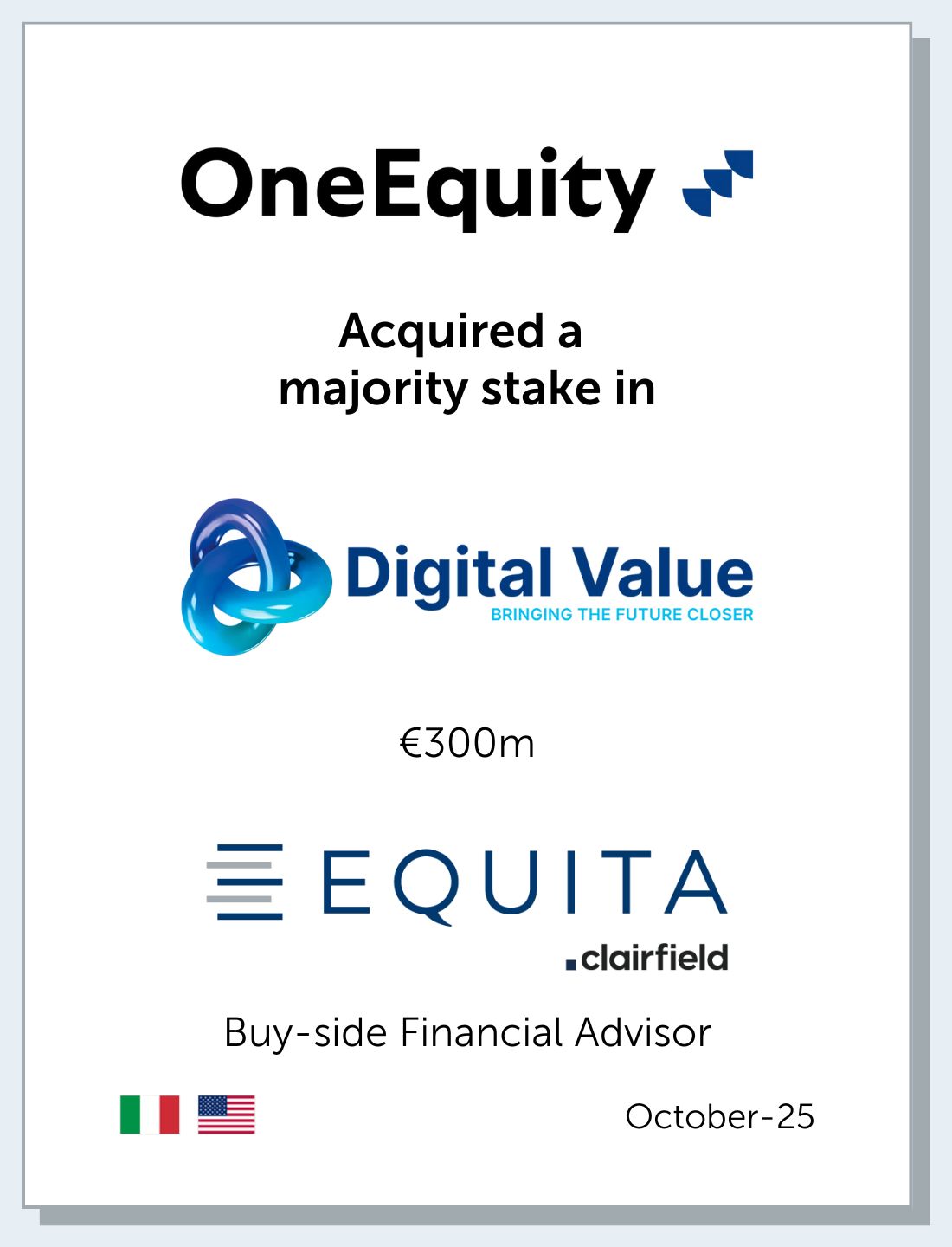 2025 10 One Equity Partners   Digital Value