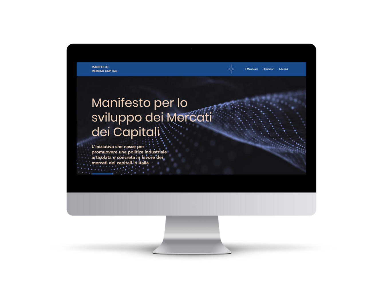 Manifesto Mercati Capitali Mockup