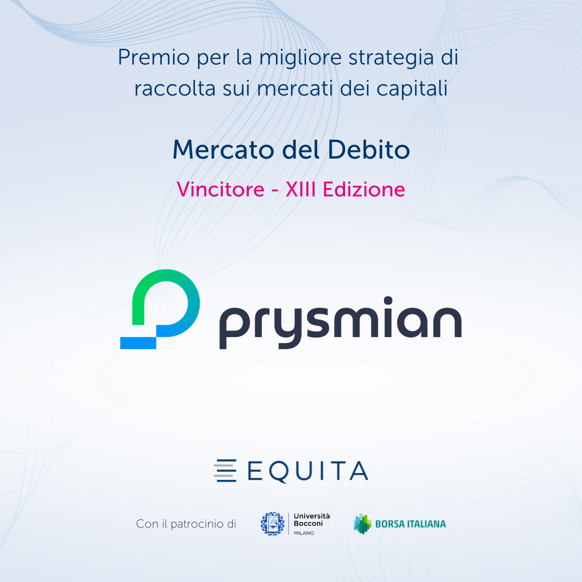 Vincitore   Prysmian